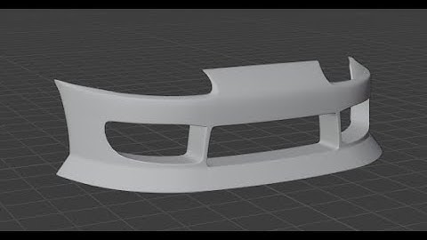 blender tutorial 6 - Front bumper bodykit