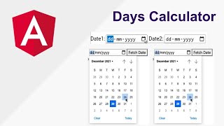 Calculate Days Between Two Dates in Angular Application screenshot 4