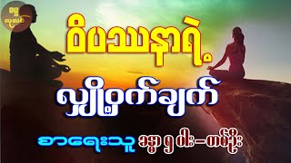 ဝိပဿနာရဲ့ လျှို့ဝှက်ချက်