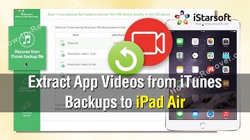 How to Extract App Videos from iTunes Backups to iPad Air