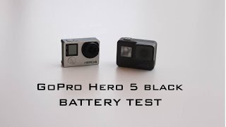 GoPro Hero 5 vs Hero 4 Black | Battery Test