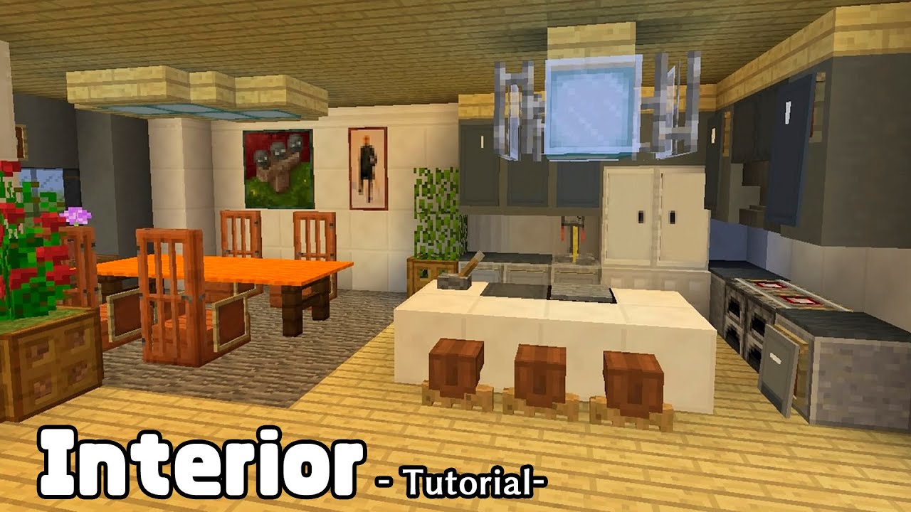 Minecraft Beautiful House Interior Part1 How To Build In Minecraft Youtube