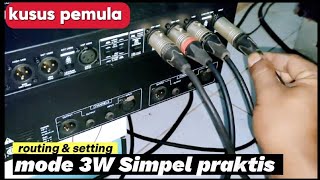 routing & setting behringher cx3400 3W umum praktis kusus untuk pemula