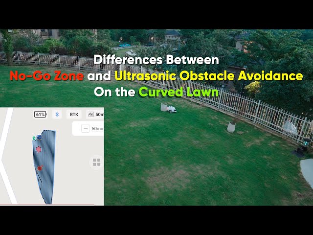 Differences Between No-Go Zone and Ultrasonic Obstacle Avoidance On the  Curved Lawn 