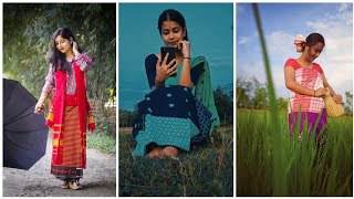Photoshot in assamese traditional dress./mekhela sadar pose/girls best pose