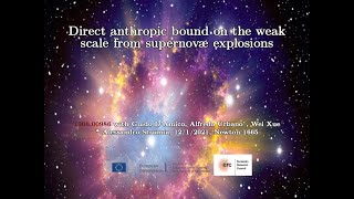 Direct anthropic bound on the weak scale from supernovæ explosions, by Alessandro Strumia