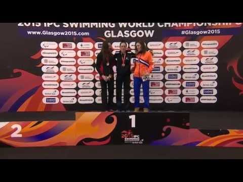 Women's 100m Freestyle S10 | Victory Ceremony | 2015 IPC Swimming World Championships Glasgow