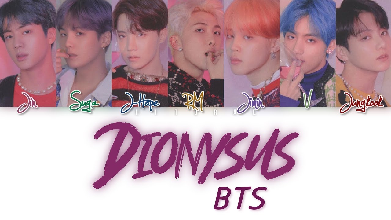 BTS (방탄소년단) Dionysus Color Coded Lyrics HAN/ROM/ENG
