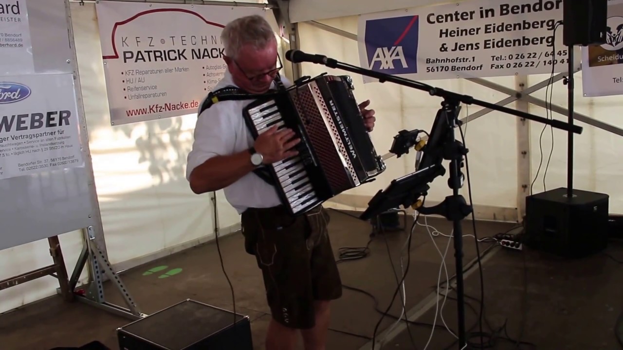 Alois Müller "Der Sayner" beim Krebbelschesfest in Bendorf