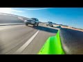 Zx10r rear cam chronicles highway cruise in light traffic