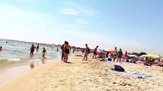 Hot Day In Valencia Beach - Spain Amazing August 2023 | Pinedo Beach | Part 3 | Walking 4K.