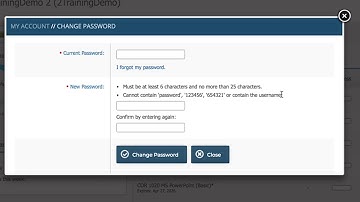 iFTI LMS - What information is found on My Profile