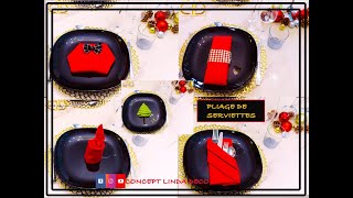 DIY: 5 FAÇONS DE PLIER FACILEMENT DES SERVIETTES DE TABLE POUR NOEL