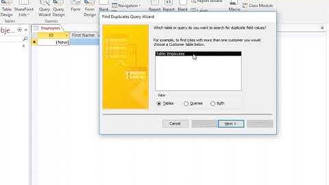 Checking for Duplicate Records with Queries In Access