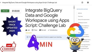 Integrate BigQuery Data and Google Workspace using Apps Script Challenge Lab||ARC133|| #quicklabs