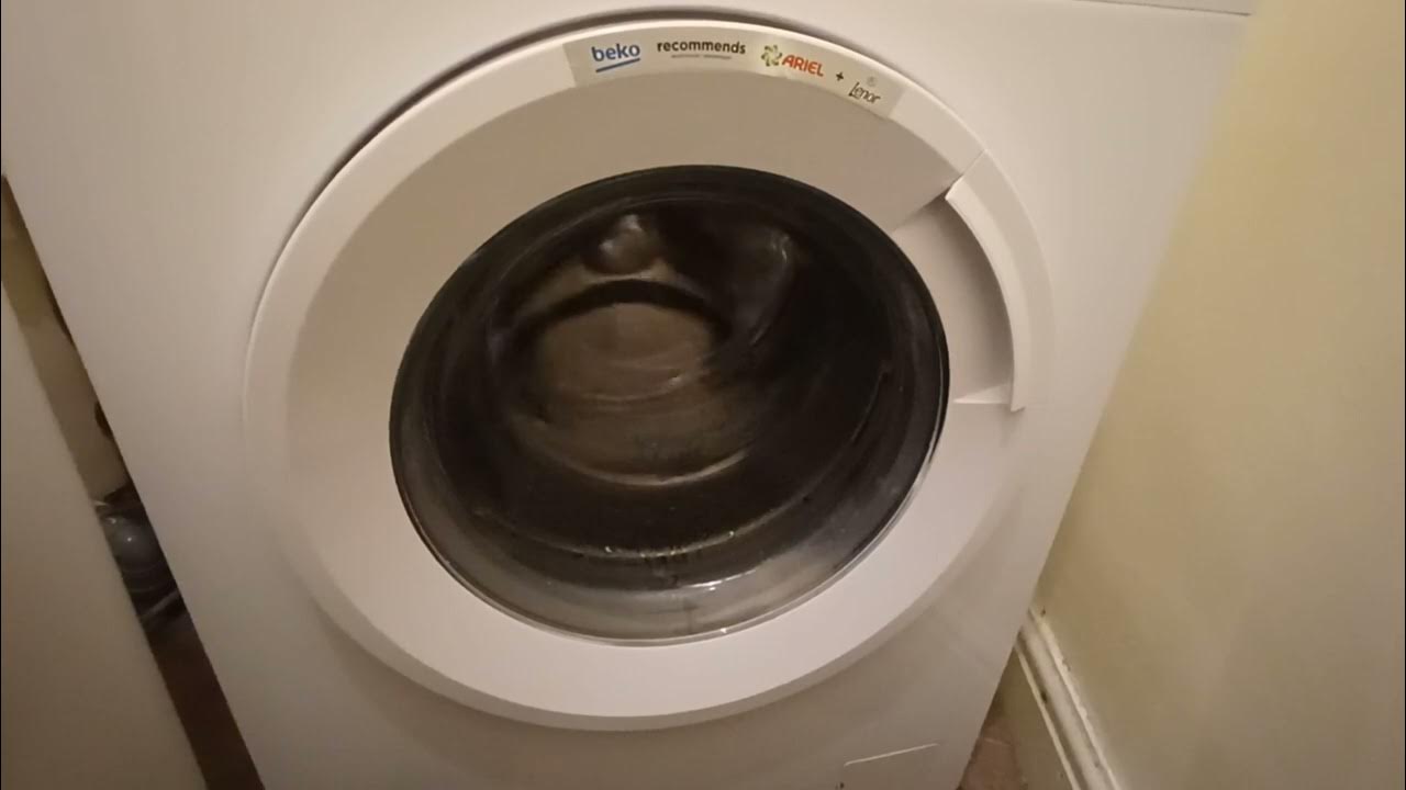 BEKO WTK104121W Washing Machine Drum Clean Intermediate Spin YouTube
