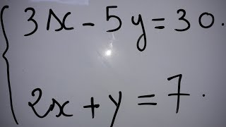 رياضيات - حل جملة معادلتين من الدرجة الأولى بمجهولين للرابعة متوسط 4AM