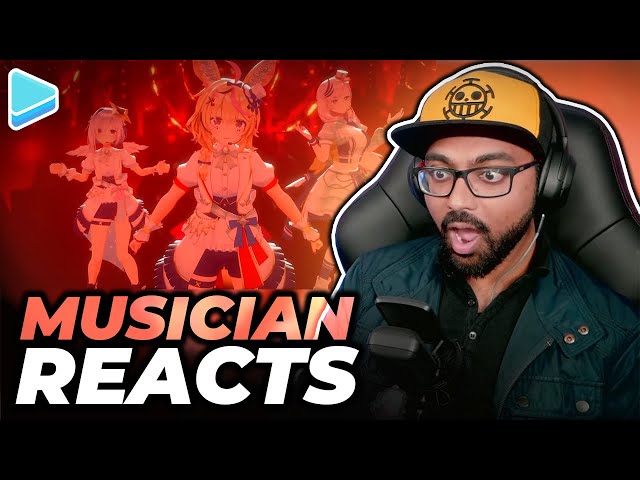 First Time Reacting to Polka/Reine/Kanata - KICK BACK | Hololive Reaction | Rapper Reacts class=