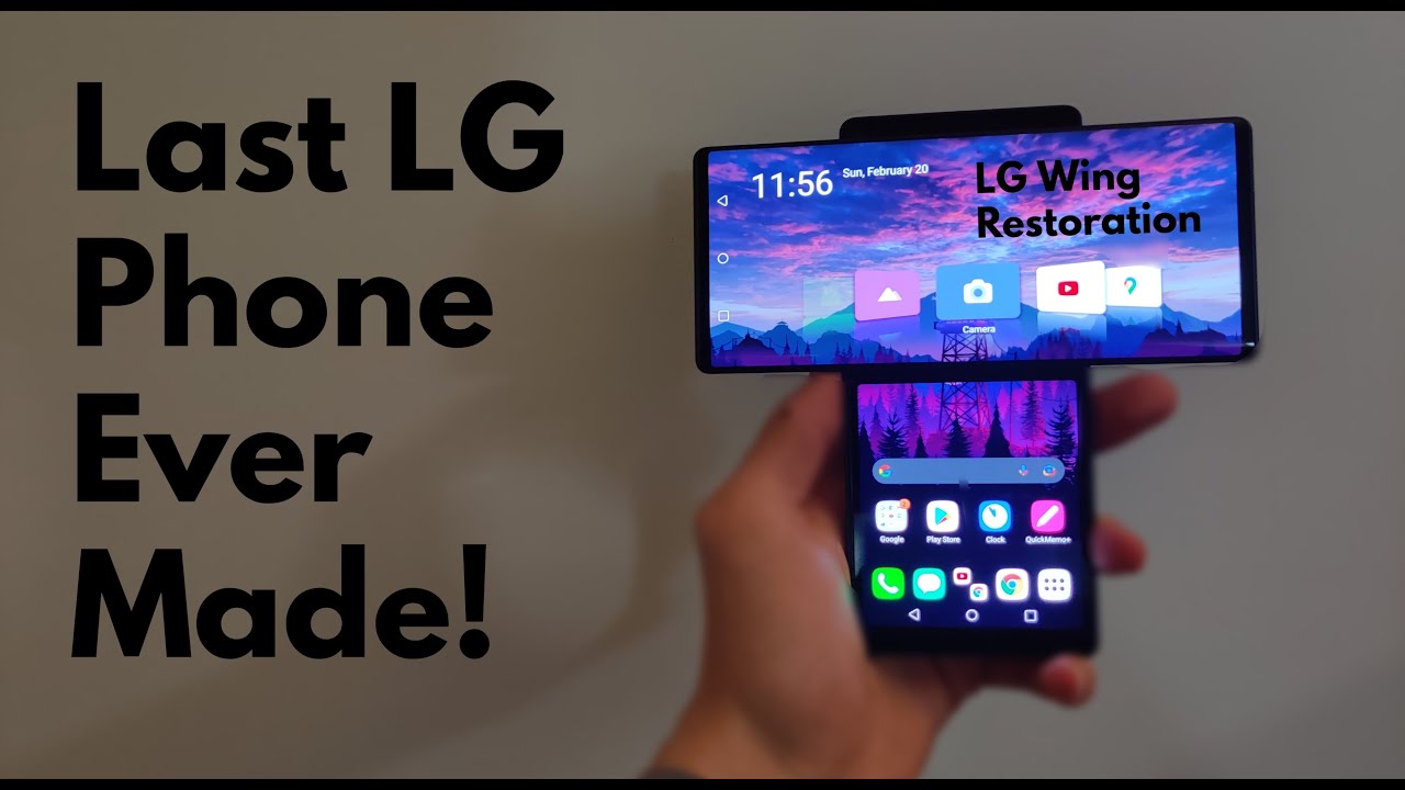 LG Wing Restoration/Screen Replacement - LG's Last Phone! - YouTube
