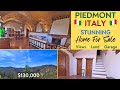 Piedmont italy stunning house for sale views land garage  italian home for sale