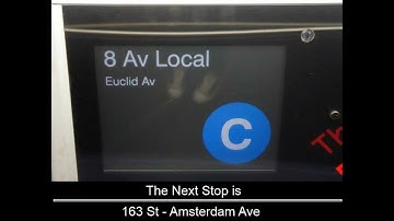 R160 - C train to Euclid Av announcements  [168 Street to Euclid Avenue - via 8 Av/ Fulton Local]