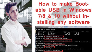 USB Bootable without any software in Windows 7/8/10 || Urdu/Hindi