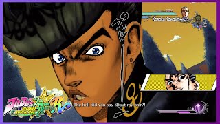 JoJo's Bizarre Adventure: All Star Battle R (PS5) - All Josuke's Hair Insults (4K 60fps)