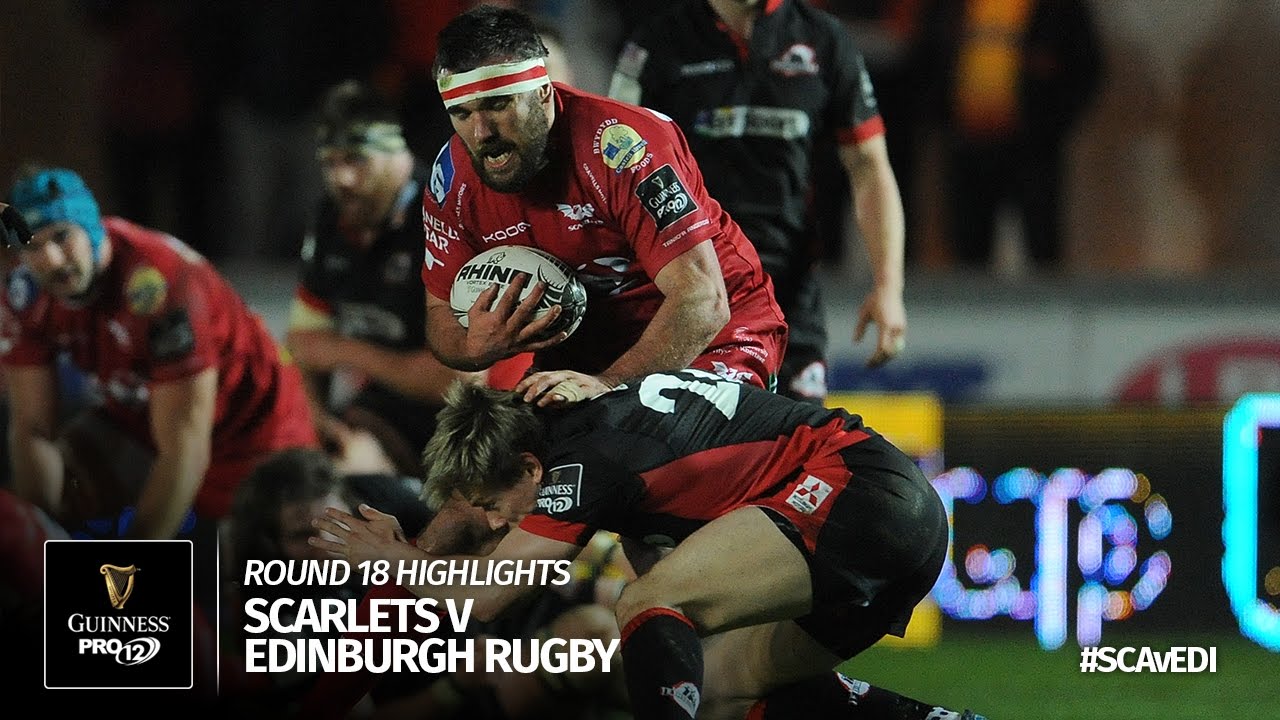 Round 18 Highlights Scarlets Rugby v Edinburgh Rugby 2016/17 season