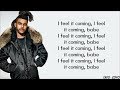 The Weeknd ft. Daft Punk - I Feel It Coming (lyrics)