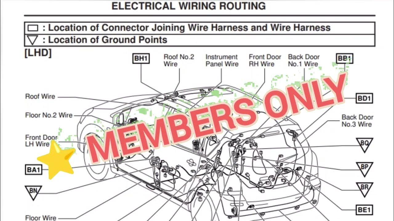 Electrical Wiring Routing Toyota Corolla Verso @CarGuruDIY - YouTube