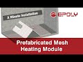 Electric underfloor heating  prefabricated mesh floor heating module