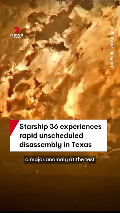 Starship 36 explodes during test fire