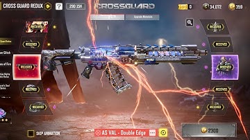 Buying Mythic AS VAL - Double Edge & Maxing Out by Opening the CROSS GUARD REDUX MYTHIC Drop in CODM