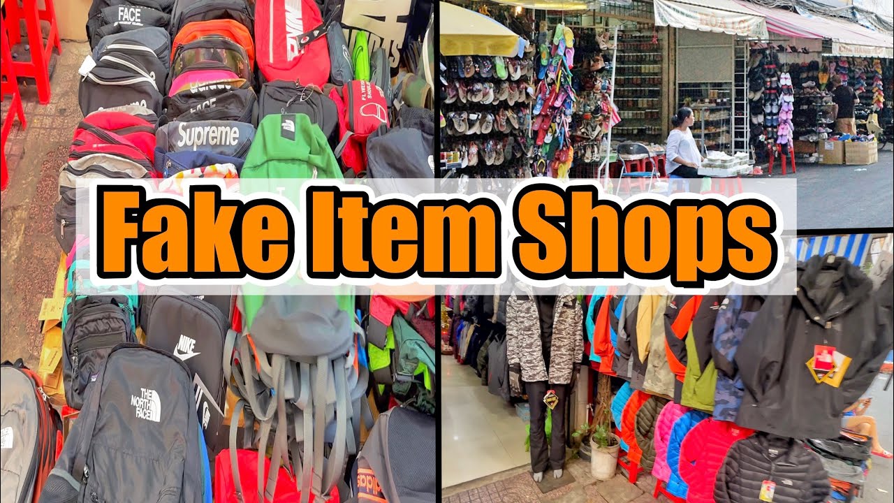 FAKE OUTSIDE MARKET Saigon, Vietnam FIXED CHEAP PRICE