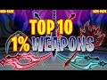 Aqw  top 10 1 weapon drops all drops nonrare nonmember  item showcase