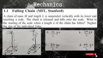 1 .1  "Understanding Chain Weight Dynamics: Physics Explained!"(Mechanics )