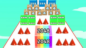 JELLY RUN 2048 : infinity Mode Asmr Game Level Up NumberBlocks