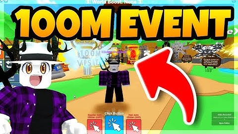 🥚💯 NEW 100M VISITS EVENT EGG In Clicker Simulator! (Roblox)