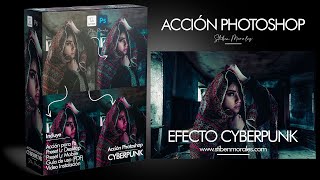 Descarga GRATIS Acción #Photoshop Cyberpunk ATN I Preset Ligthroom I Stiben Morales I