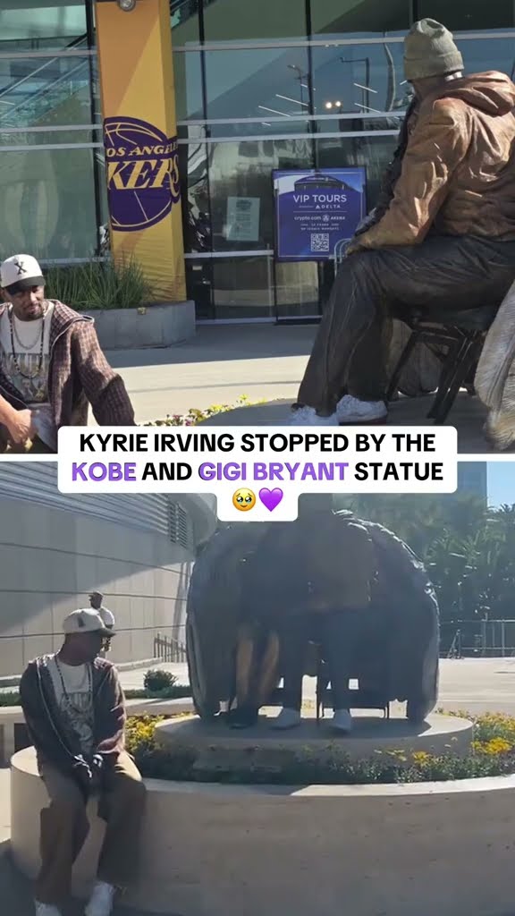 Kyrie paid tribute to Kobe and Gigi Bryant ❤️ (via darrenmhaynes/TT)