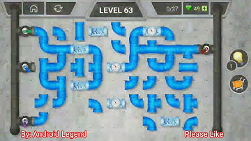 Pipeline Level 63 All 3 stars By Pixign, Android Solution