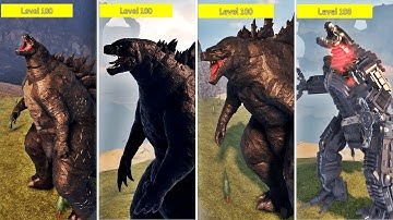 All 100 Lvl Godzilla