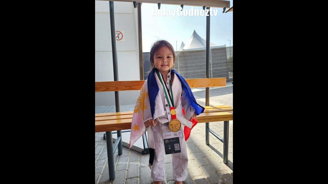 6-year-old Aielle Aguilar repeats as jiu-jitsu world champion