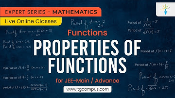 Properties of Functions | Functions | JEE | Mathematics - TG Campus
