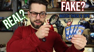 5 TIPS on how to: Spot FAKE vs. REAL Pokémon cards