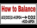 How to balance Al2(CO3)3 H3PO4=AlPO4 CO2 H2O|Chemical equation Al2(CO3)3 H3PO4=AlPO4 CO2 H2O