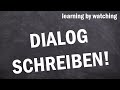 Dialog schreiben erklrt