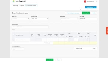 Taking Quick Actions on Invoices - ClearTax GST Software