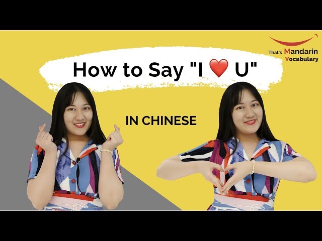 How to Say I Love You in Chinese | Vocabulary class=