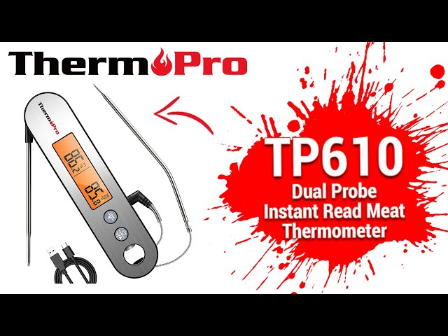 ThermoPro TP610 Dual Probe Instant Read Meat Thermometer Setup